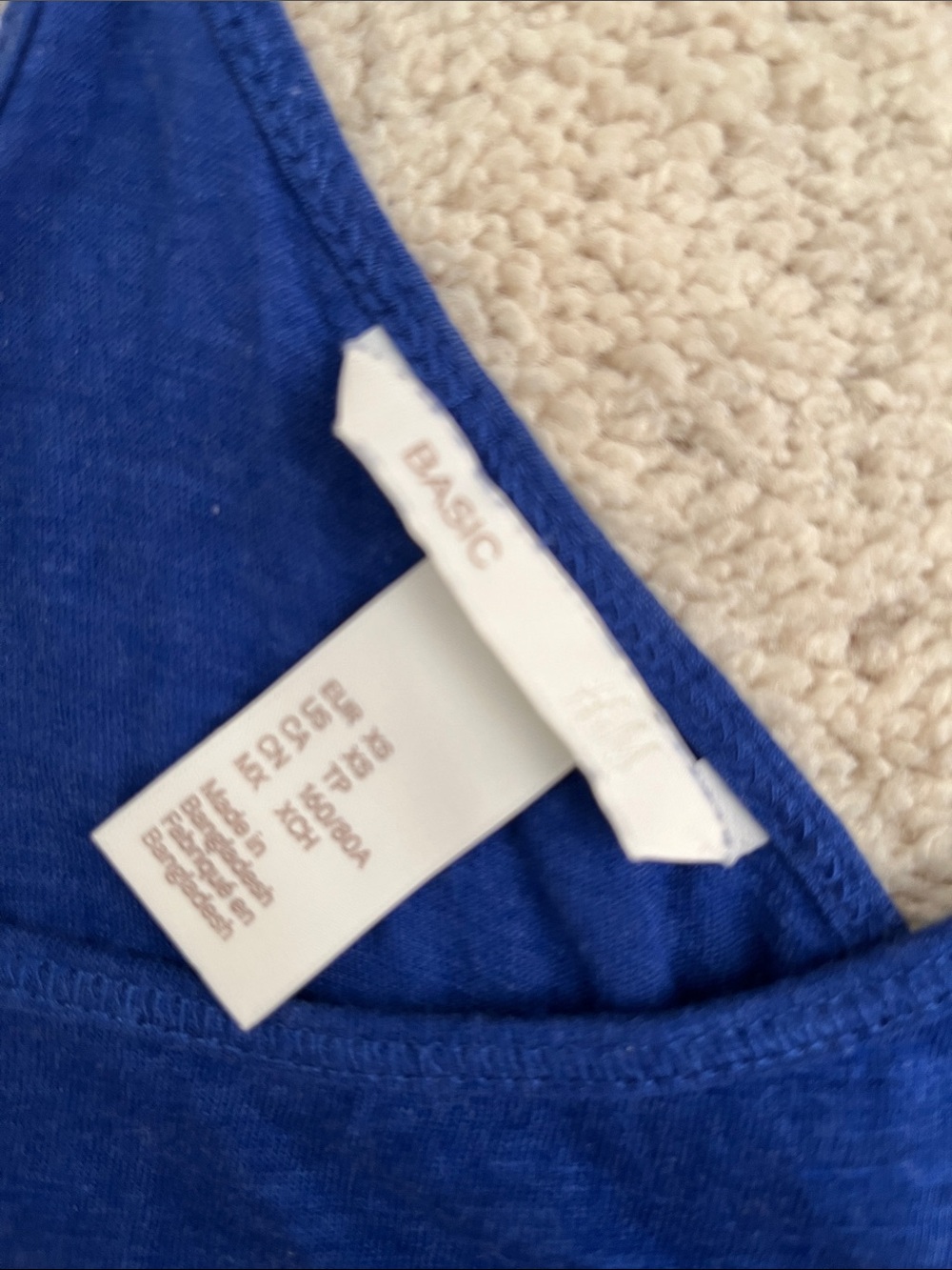 H&M Blue Racerback Tank Top - Picture 3 of 3